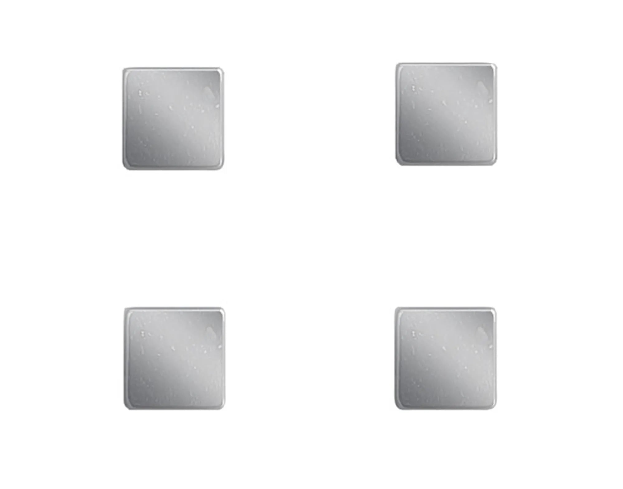 ZELLER Magnet-Set 4 Stück Cube Metall 1x1 cm in  präsentiert im Onlineshop von KAQTU Design AG. Büromaterial ist von ZELLER PRESENT