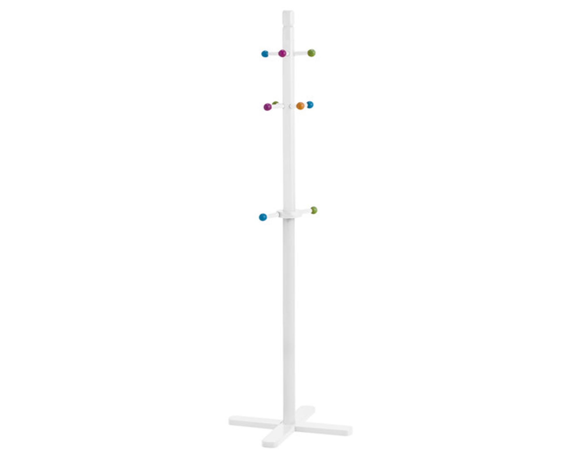 Kompakter Kleiderständer für Kinder aus MDF, 38x38x124 cm, von ZELLER PRESENT. Praktisch, stabil, kinderfreundlich, leicht zu montieren.
