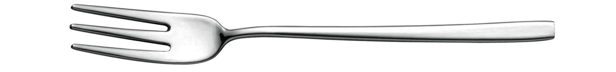 Elegante Mini Appetizer Gabel aus 18/10 Edelstahl, 11,5 cm, ideal für Canapés. Stilvoll, langlebig, korrosionsbeständig.