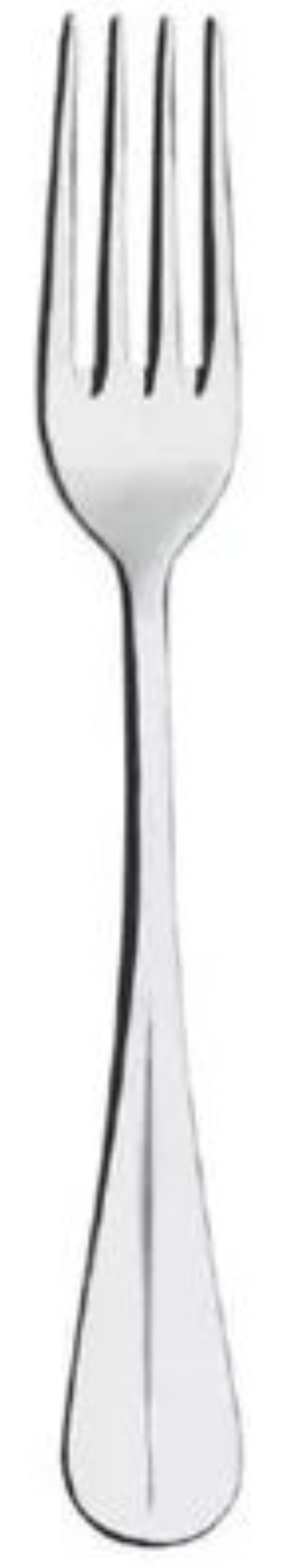 Baguette Dessertgabel 2.5mm in Silber präsentiert im Onlineshop von KAQTU Design AG. Geschirr ist von Abert