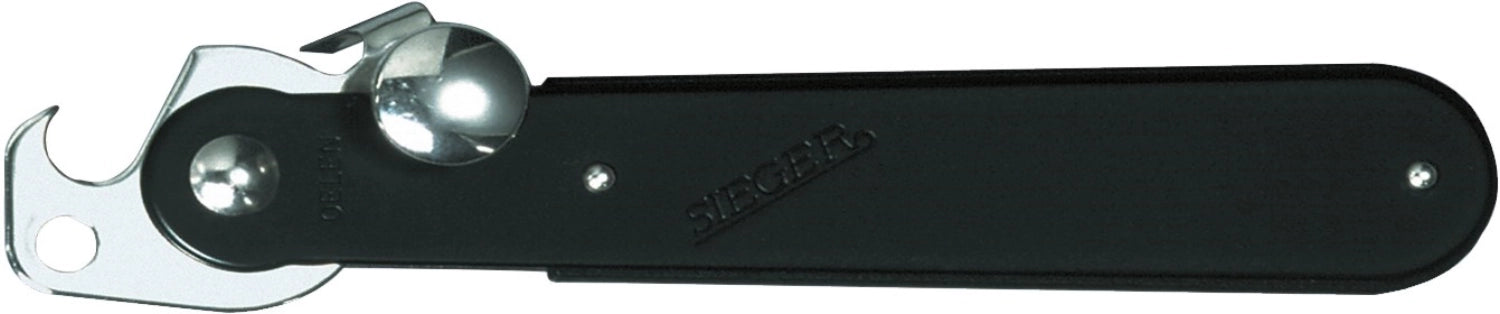 Der Hebeldosenöffner Original Sieger von Westmark (15x3x3 cm) ist ein ergonomisches, platzsparendes Küchenwerkzeug aus rostfreiem Spezialstahl, ideal für müheloses Dosenöffnen.