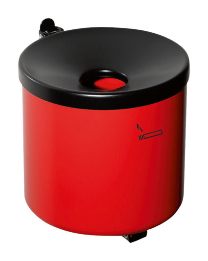 Wandascher Rondo Senior rot in  präsentiert im Onlineshop von KAQTU Design AG. Aschenbecher ist von E + h