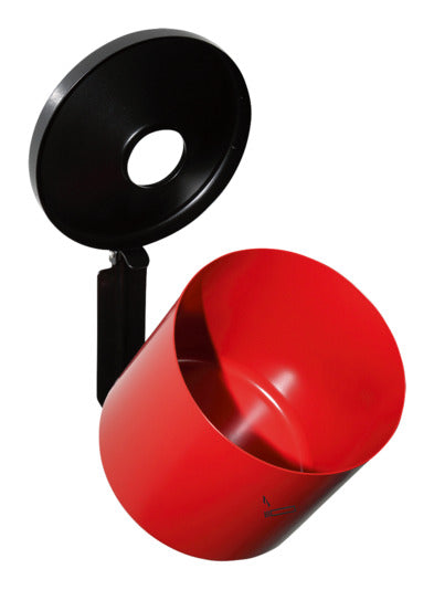 Wandascher Rondo Senior rot in  präsentiert im Onlineshop von KAQTU Design AG. Aschenbecher ist von E + h