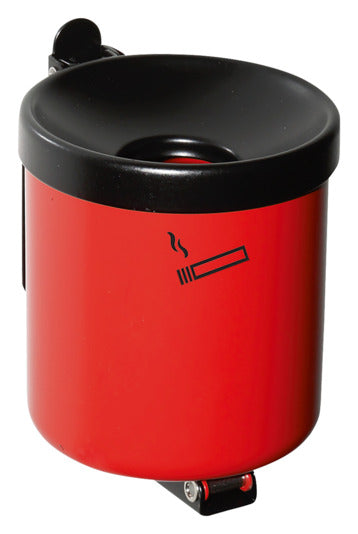 Wandascher Rondo Junior rot in  präsentiert im Onlineshop von KAQTU Design AG. Aschenbecher ist von E + h