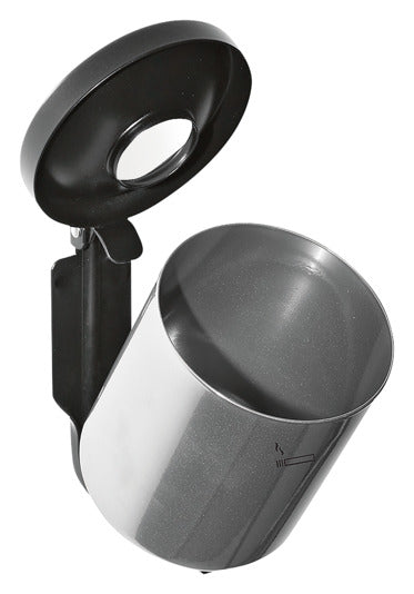 Wandascher Rondo Junior neusilber in  präsentiert im Onlineshop von KAQTU Design AG. Aschenbecher ist von E + h