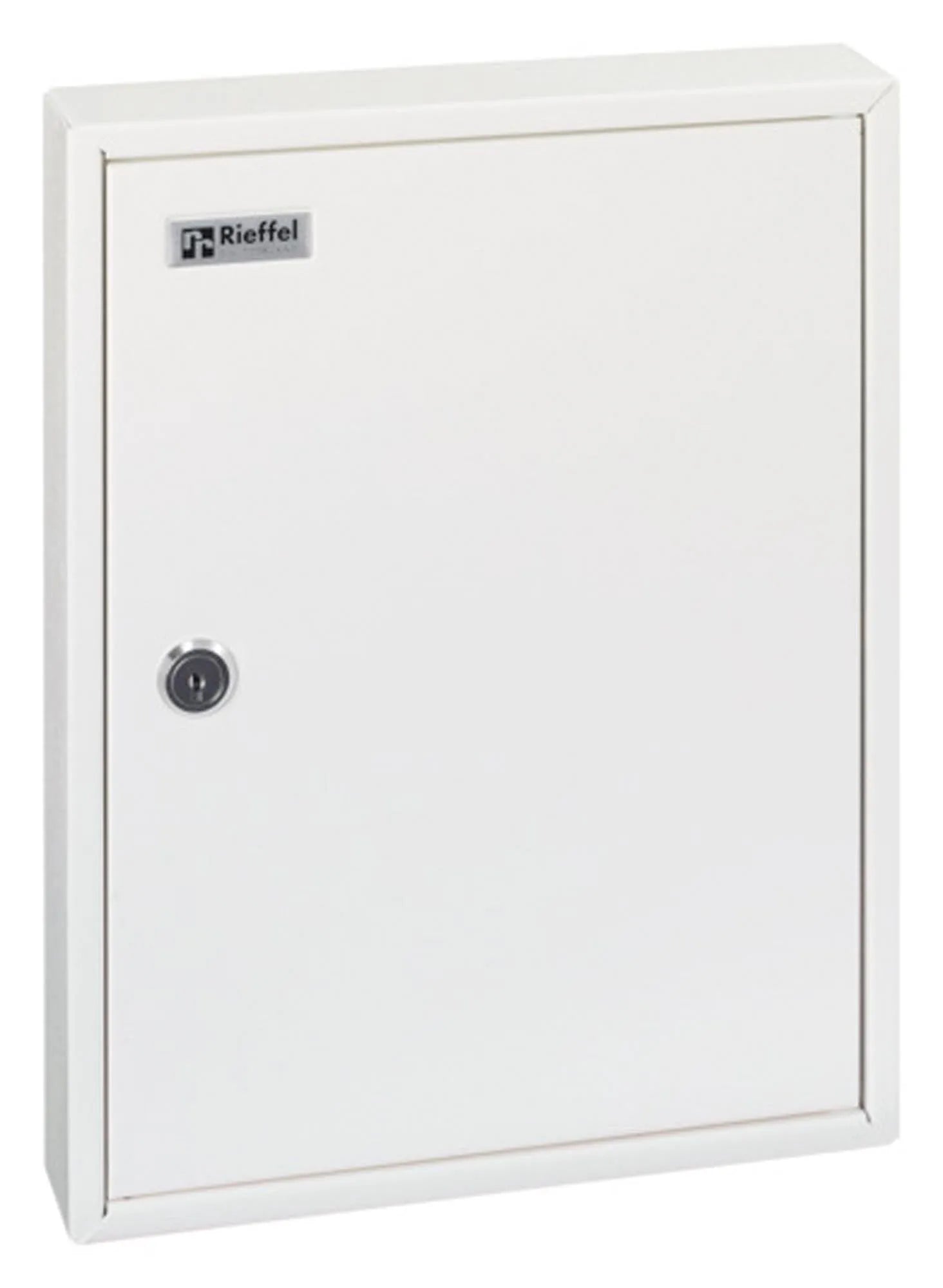 Robuster RIEFFEL Schlüsselschrank KR-21 für 42 Schlüssel, mit Zahlenschloss, kratzfest, leicht zu reinigen, ideal für Büros.