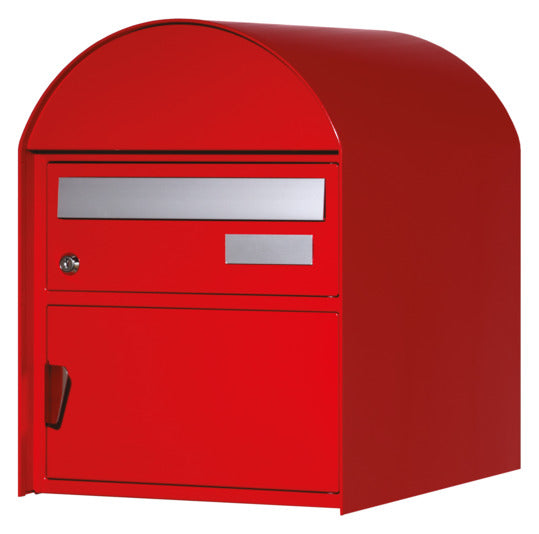 Briefkasten Arosa in RAL 3003 rubinrot präsentiert im Onlineshop von KAQTU Design AG. Briefkasten ist von HUBER