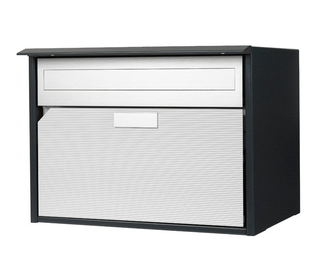 Briefkasten Alu 400 in RAL 7016 anthrazit präsentiert im Onlineshop von KAQTU Design AG. Briefkasten ist von HUBER