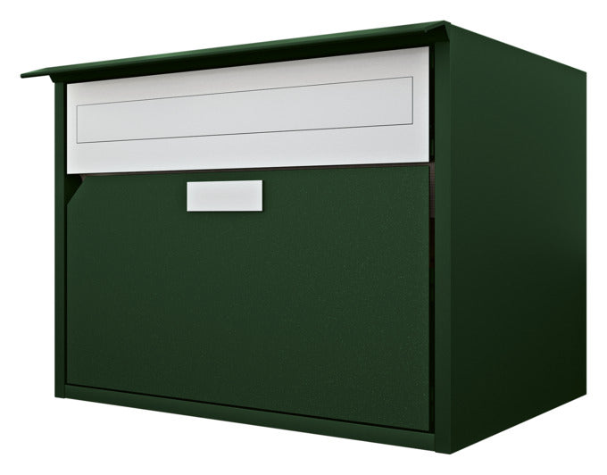 Briefkasten Alu 400 in dunkelgrau metallic präsentiert im Onlineshop von KAQTU Design AG. Briefkasten ist von HUBER