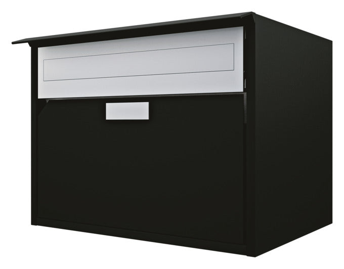 Briefkasten Alu 400 in schwarz präsentiert im Onlineshop von KAQTU Design AG. Briefkasten ist von HUBER