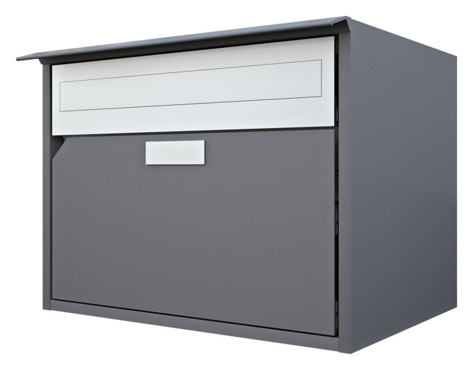Briefkasten Alu 400 in schiefergrau präsentiert im Onlineshop von KAQTU Design AG. Briefkasten ist von HUBER