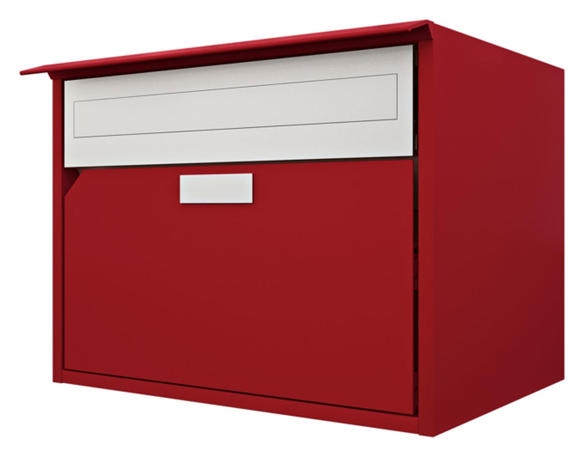 Moderner Briefkasten Alu 400 von HUBER: Robustes Aluminium, stilvolles Design, abschließbar und mit praktischem Zeitungsfach für optimalen Postempfang.