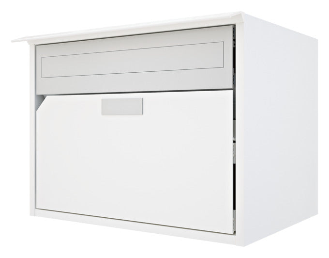 Briefkasten Alu 400 in reinweiss präsentiert im Onlineshop von KAQTU Design AG. Briefkasten ist von HUBER