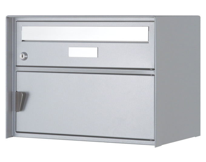 Briefkasten Genève in RAL 9006 weissaluminium präsentiert im Onlineshop von KAQTU Design AG. Briefkasten ist von HUBER
