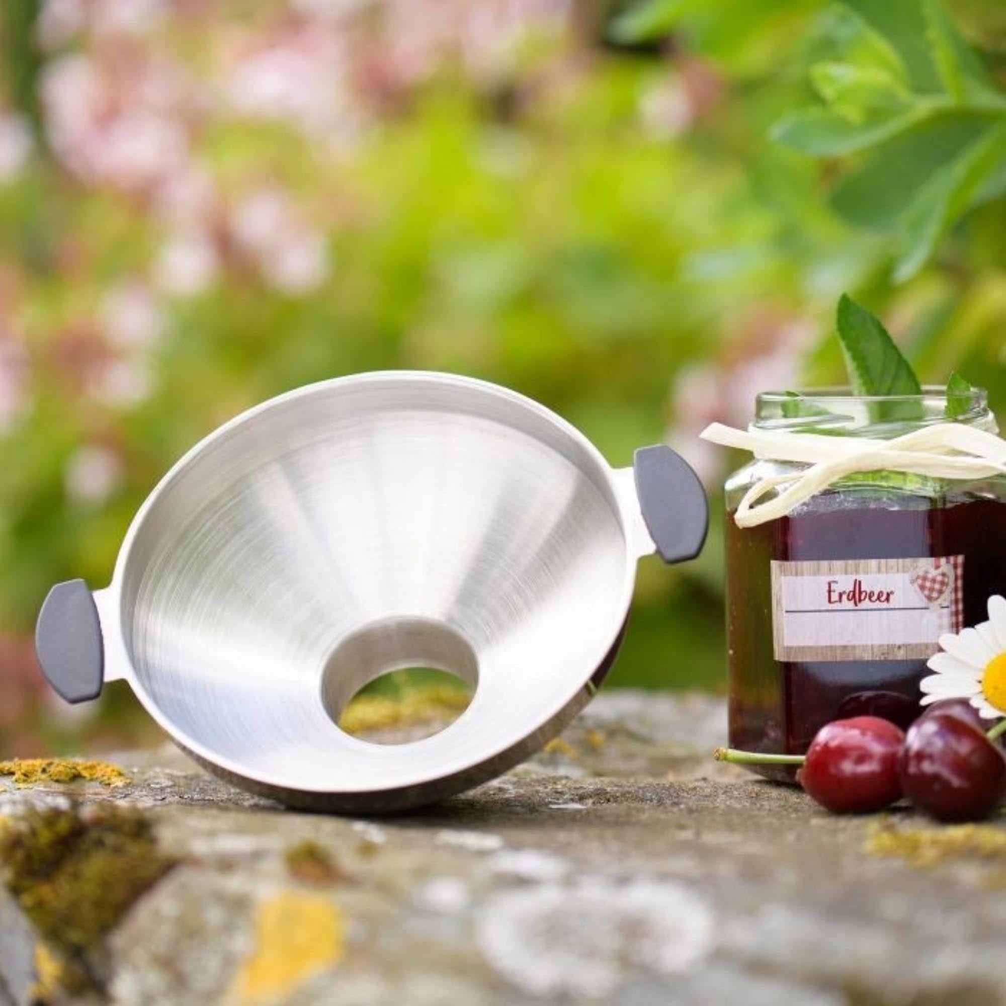 Entonnoir de mise en conserve en acier inoxydable, O : D13cm, U : D4, 17x13x7cm