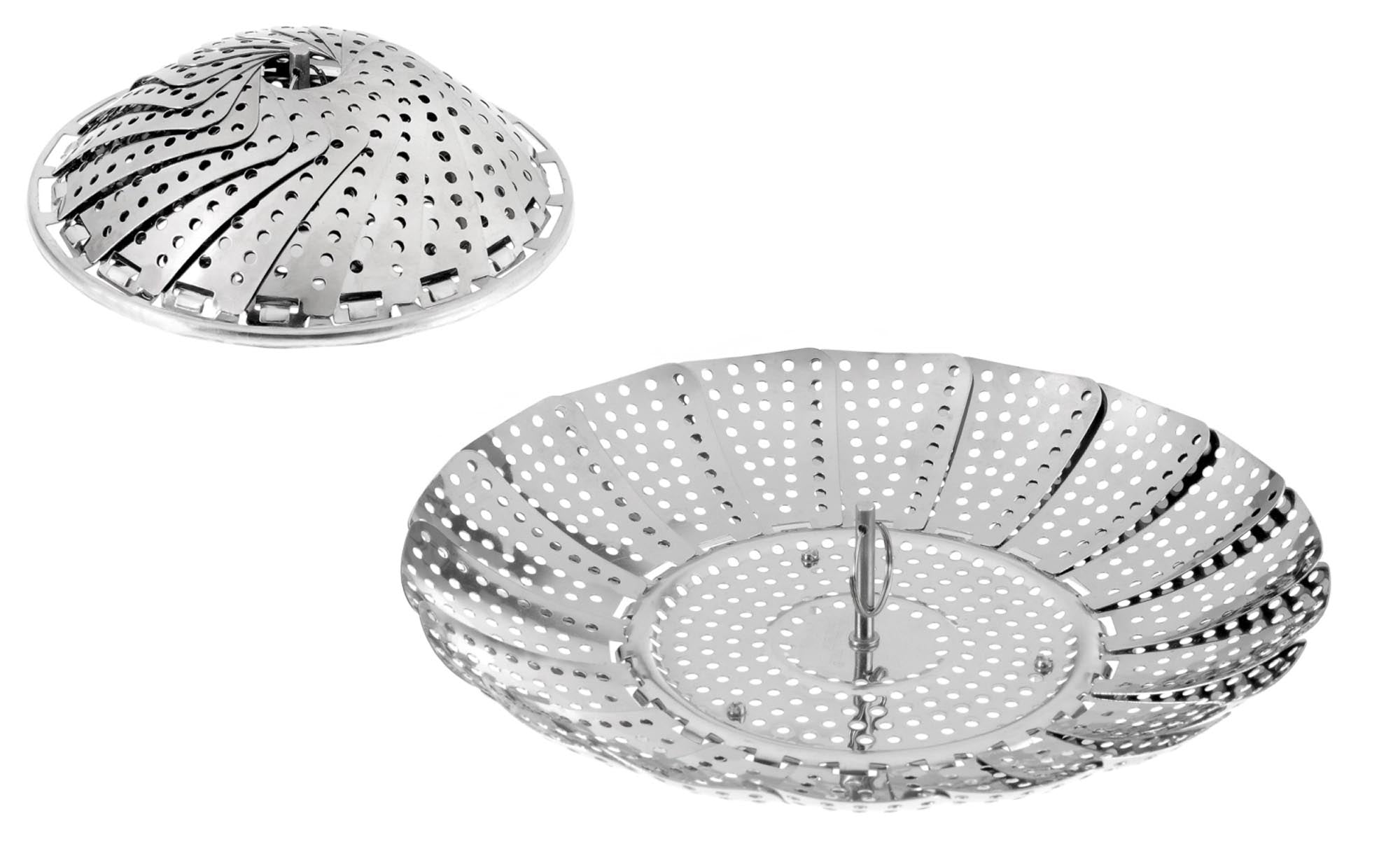 Dünsteinsatz, Ausfaltbar 14-26cm, H7cm in Silber präsentiert im Onlineshop von KAQTU Design AG. Kochbesteck ist von Westmark