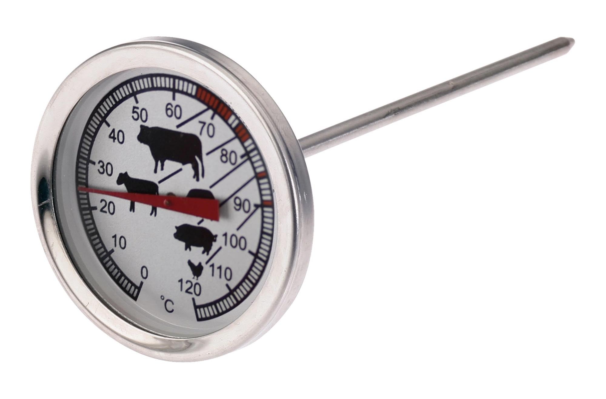 Bratenthermometer, 14.5x5.5x5.5cm in Silber präsentiert im Onlineshop von KAQTU Design AG. Küchenhelfer ist von Westmark