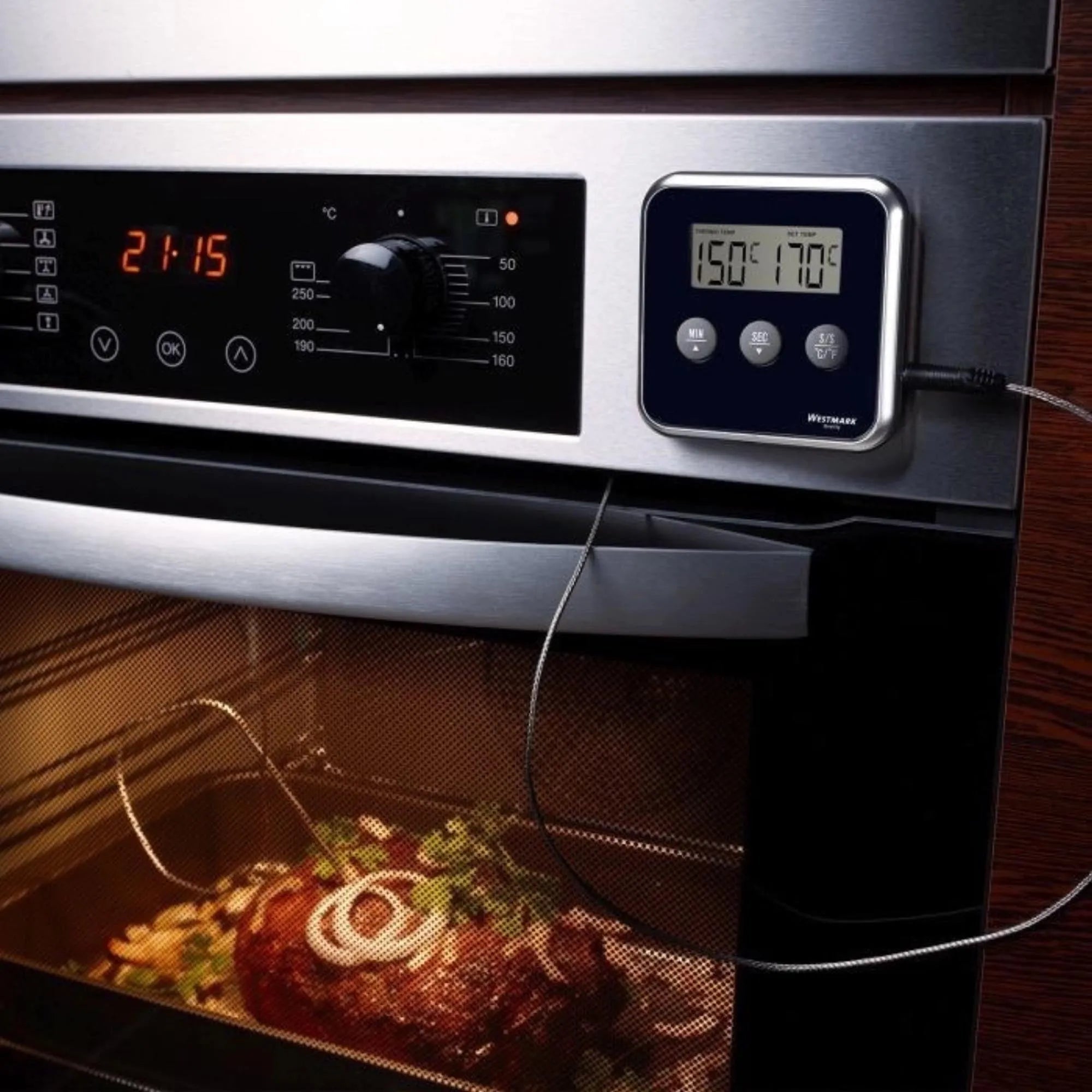 Digitales Bratenthermometer von Westmark: präzise Messung, benutzerfreundlich, ideal für Fleischgerichte und Braten.