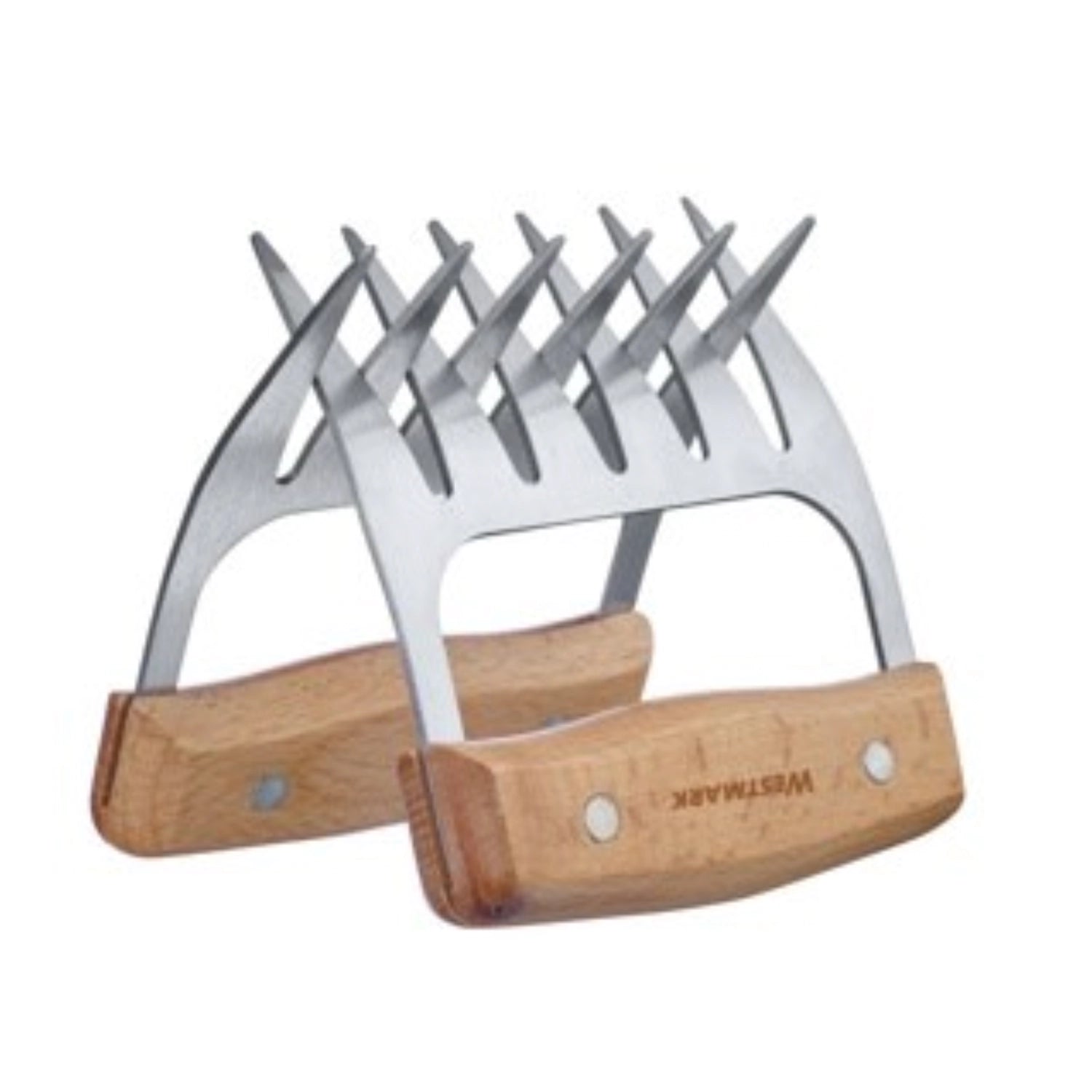 2er Set Fleischkrallen in Silber präsentiert im Onlineshop von KAQTU Design AG. Küchenhelfer ist von Westmark