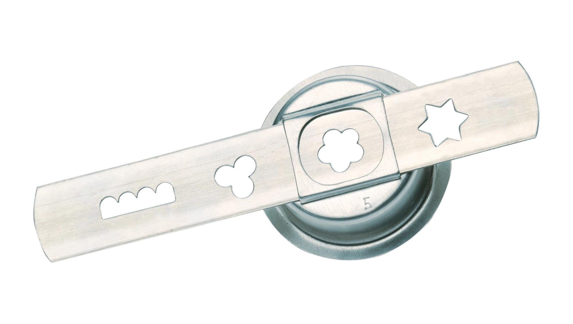 Spritzgebäckvorsatz Gr. 5 zu Fleischwolf 9750WM in Silber präsentiert im Onlineshop von KAQTU Design AG. Backutensilien ist von Westmark