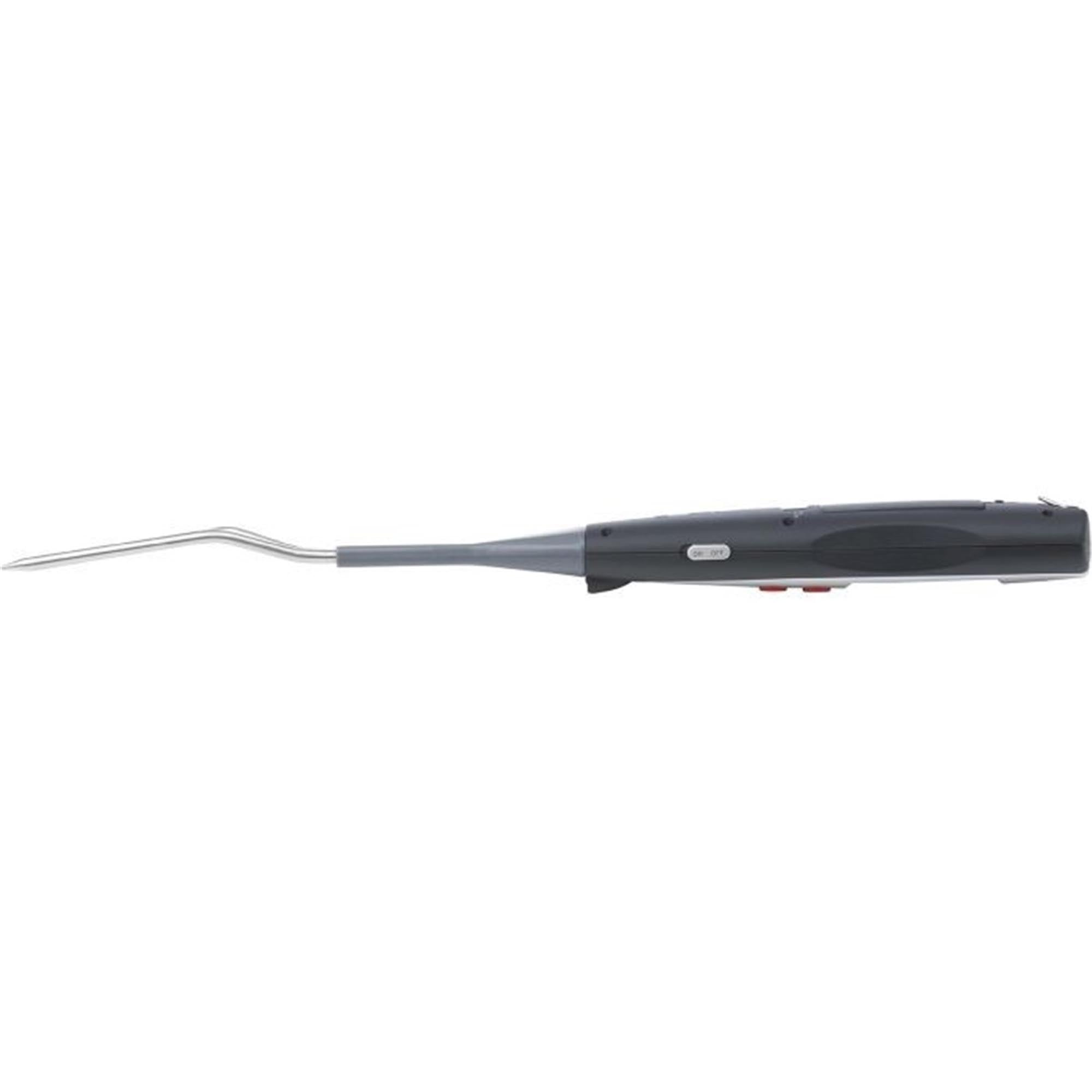 Praktische Grillgabel mit integriertem Thermometer von Westmark, ideal für präzises Braten und Grillen von Fleisch.