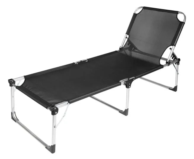 SIENA GARDEN Liege XXL schwarz in  präsentiert im Onlineshop von KAQTU Design AG. Liegestuhl ist von SIENA GARDEN