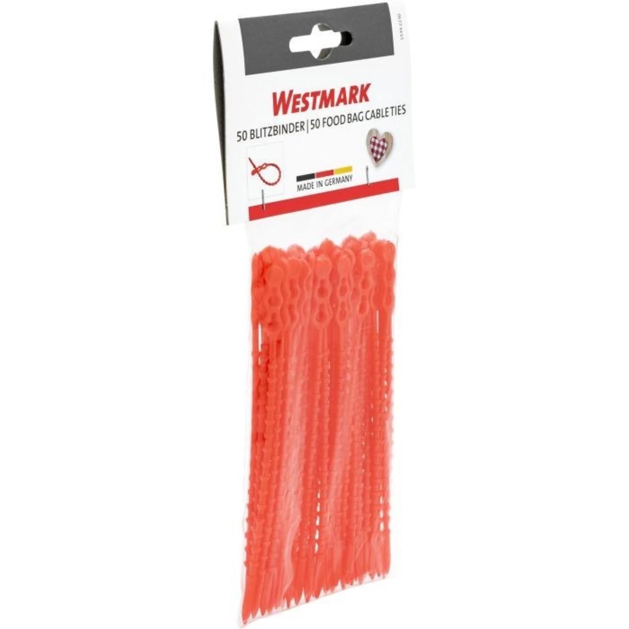 50er Set Blitzbinder von Westmark, Maße 12,5x0,5x0,5 cm, ideal zum Fixieren und Bündeln, vielseitig und praktisch einsetzbar.