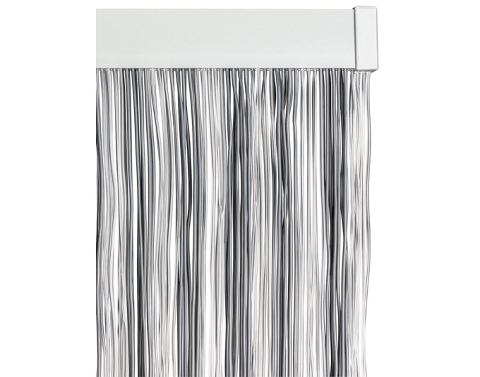 LA TENDA Türvorhang Trento 1 grau transparent 90x210cm