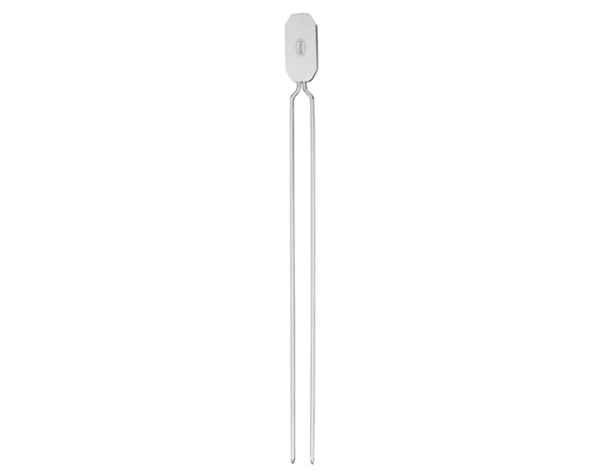 RÖSLE Grillspiesse Inox Set: 4 robuste, 33,5 cm lange Edelstahlspiesse für Fleisch, Gemüse & mehr. Spülmaschinenfest & hitzebeständig.