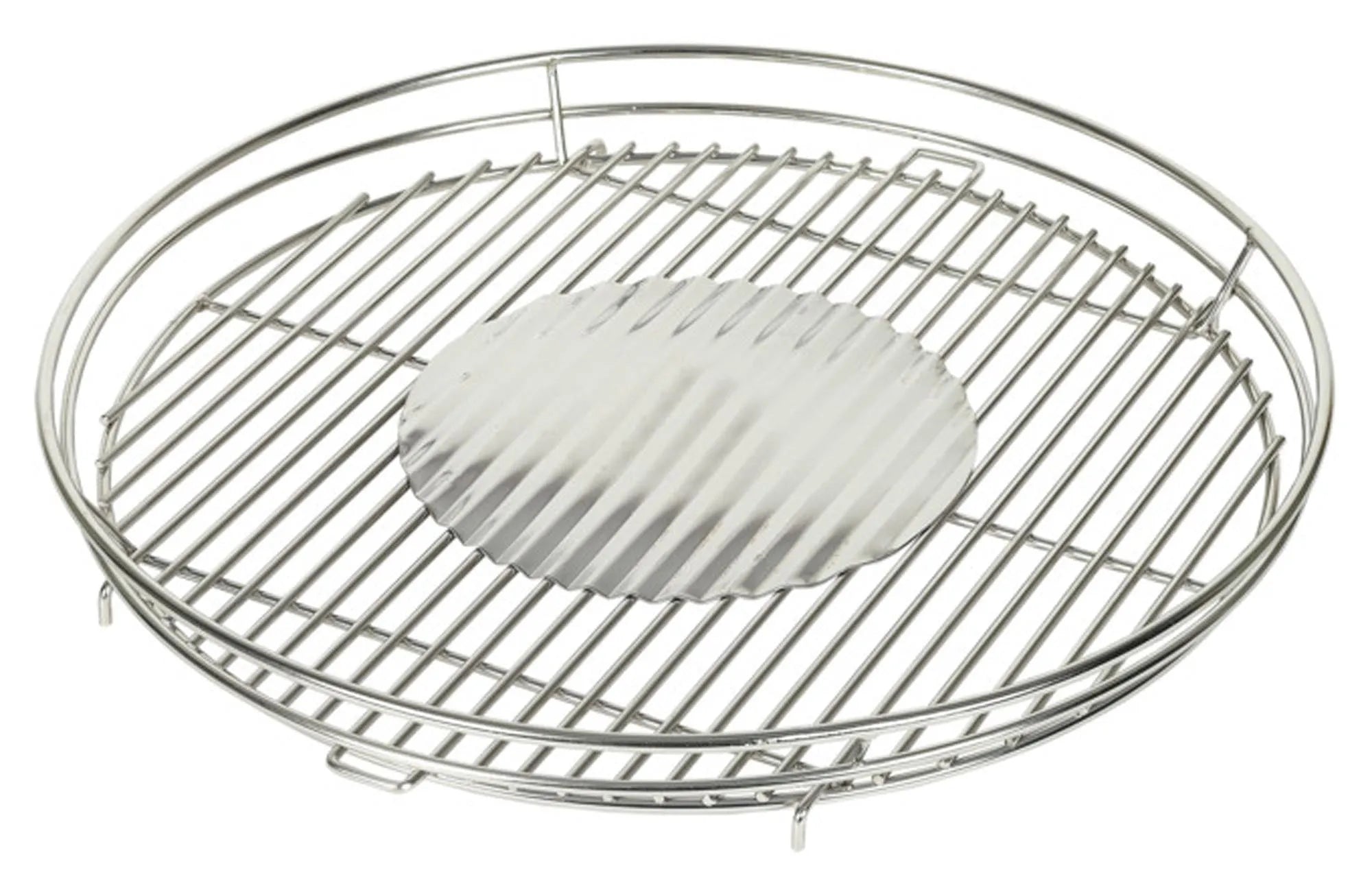 Grillrost Edelstahl XL ø 43.5 cm von LOTUS GRILL: Hochwertig, langlebig, spülmaschinenfest, ideal für Steaks, Gemüse, Fisch. Perfekt für Grillprofis.