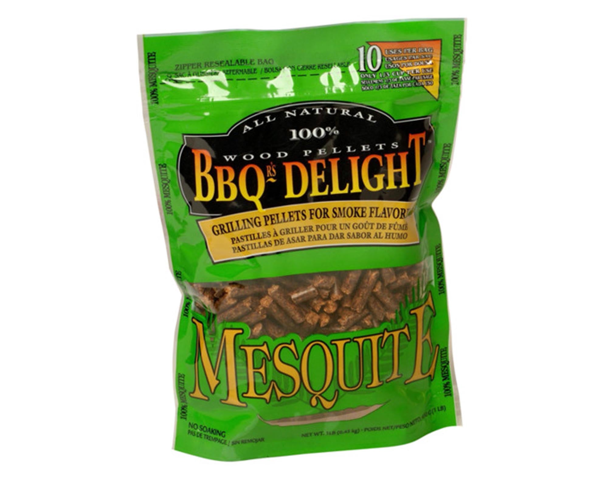 BBQR'S DELIGHT Pellets Mesquite 450 g in  präsentiert im Onlineshop von KAQTU Design AG. Grillzubehör ist von BBQ DELIGHT