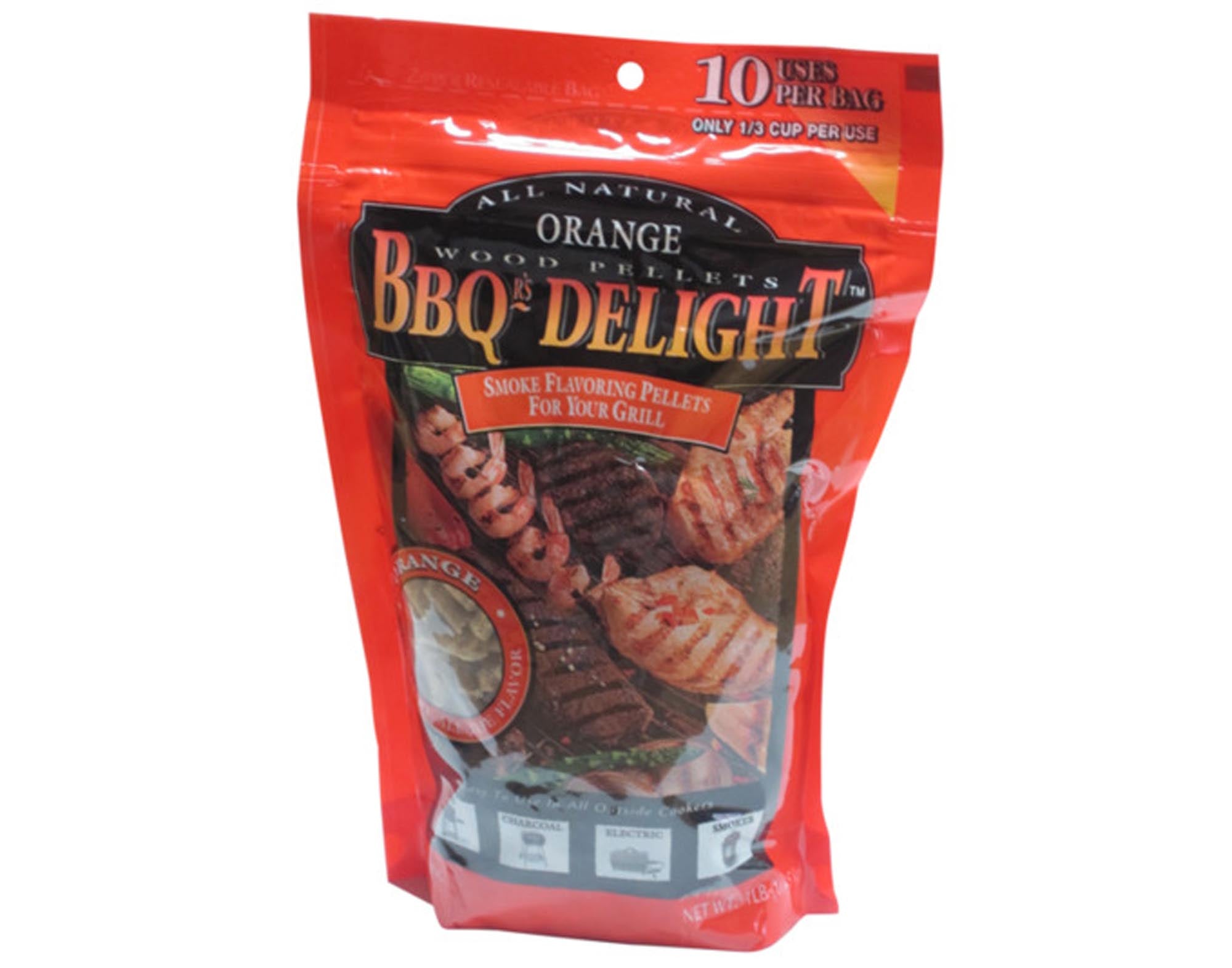 BBQR'S DELIGHT Pellets Orange 450 g in  präsentiert im Onlineshop von KAQTU Design AG. Grillzubehör ist von BBQ DELIGHT