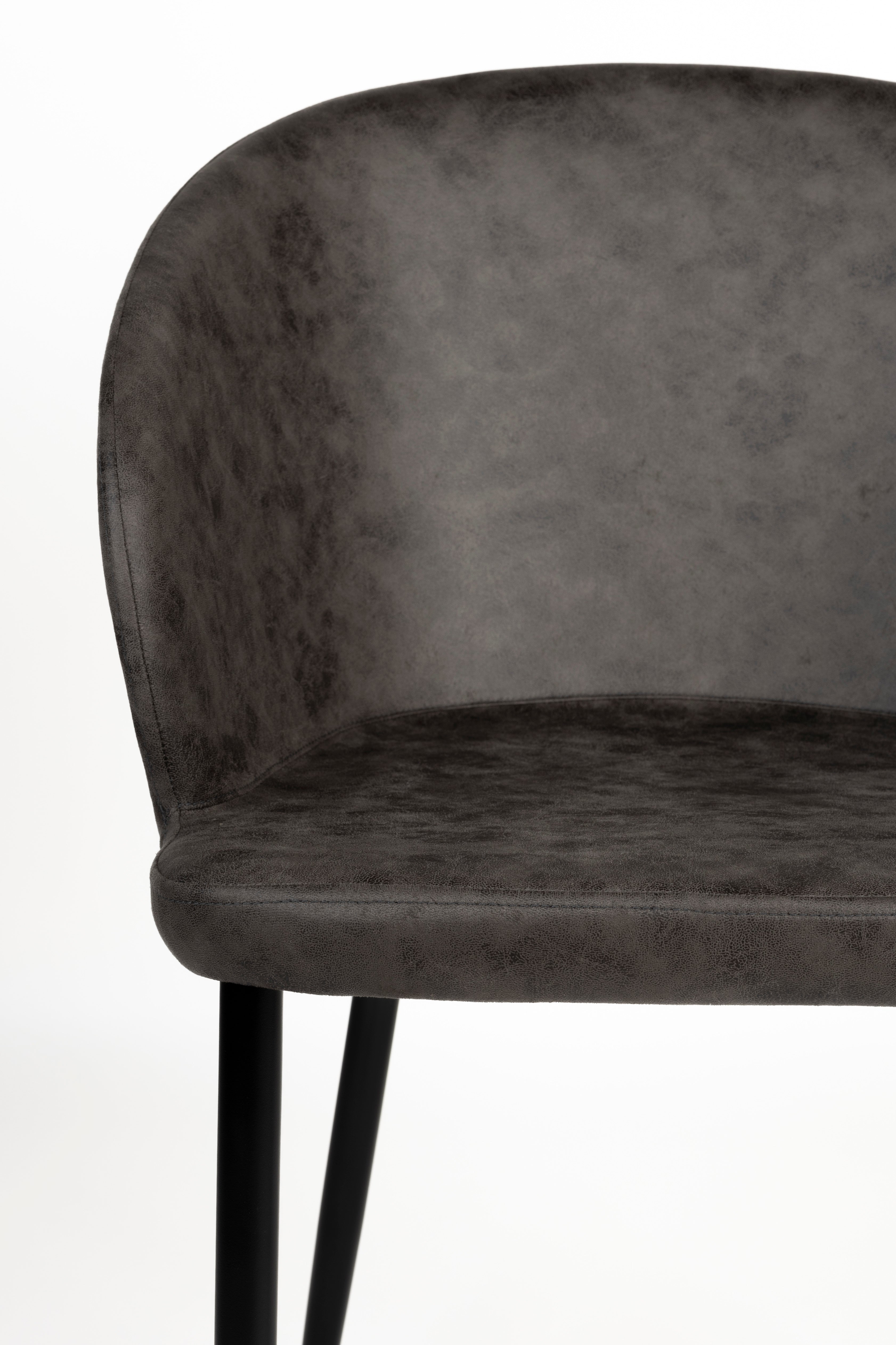 Stuhl Hadid in Anthrazit präsentiert im Onlineshop von KAQTU Design AG. Stuhl ist von White Label Living
