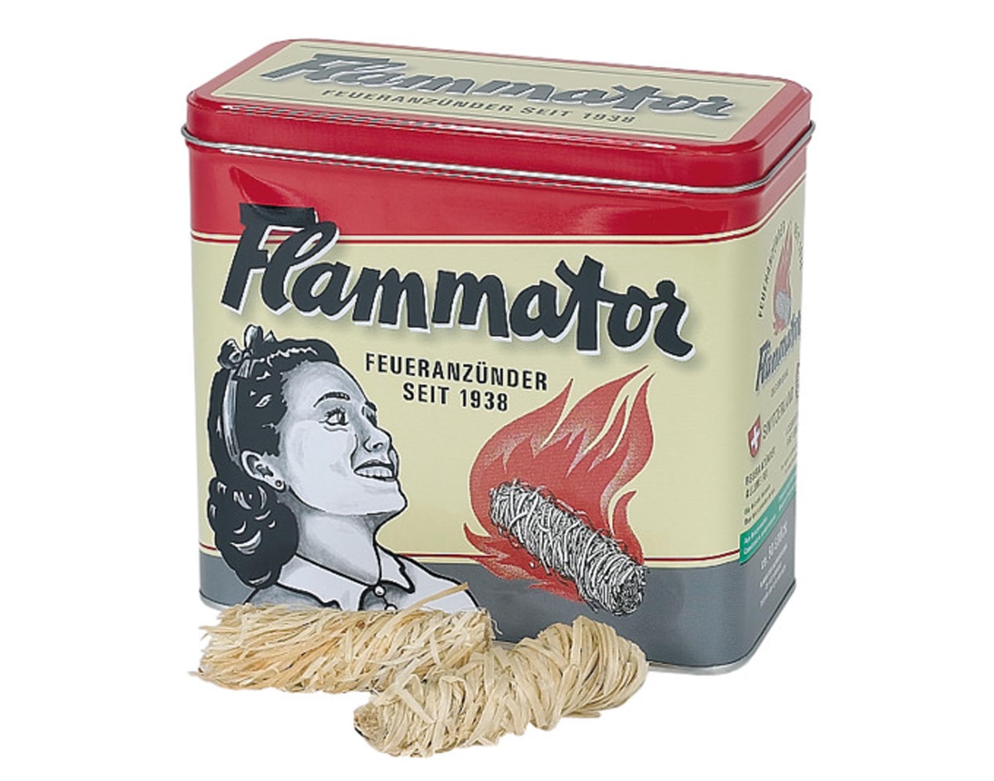 FLAMMATOR Feueranzünder 600 g Nostalgiedose in  präsentiert im Onlineshop von KAQTU Design AG. Grillzubehör ist von FLAMMATOR