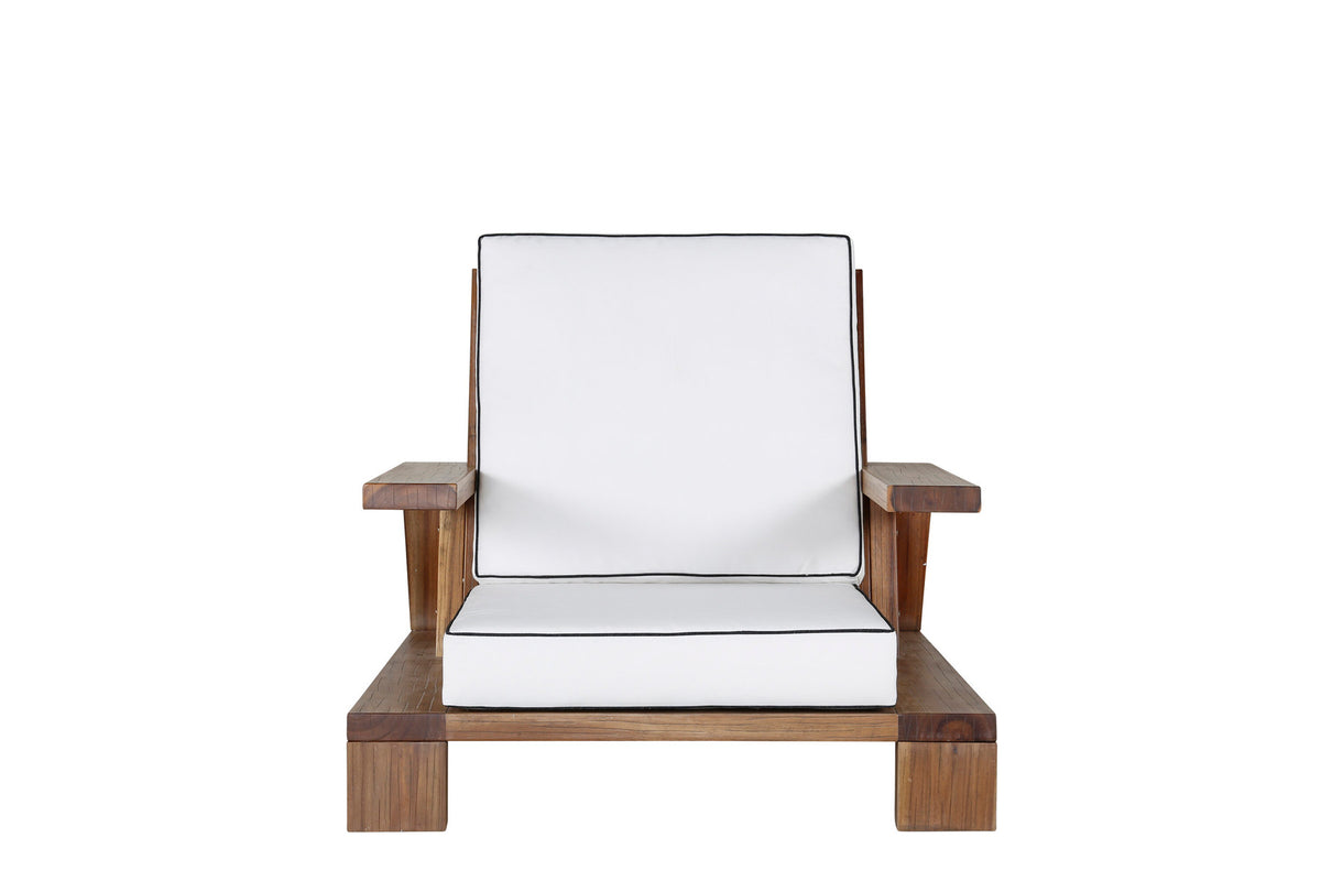 Daria Lounge Chair in Braun präsentiert im Onlineshop von KAQTU Design AG. Outdoor-Sessel ist von Venture Home