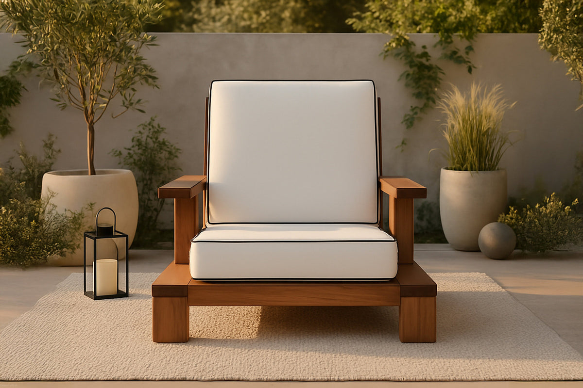 Daria Lounge Chair in Braun präsentiert im Onlineshop von KAQTU Design AG. Outdoor-Sessel ist von Venture Home