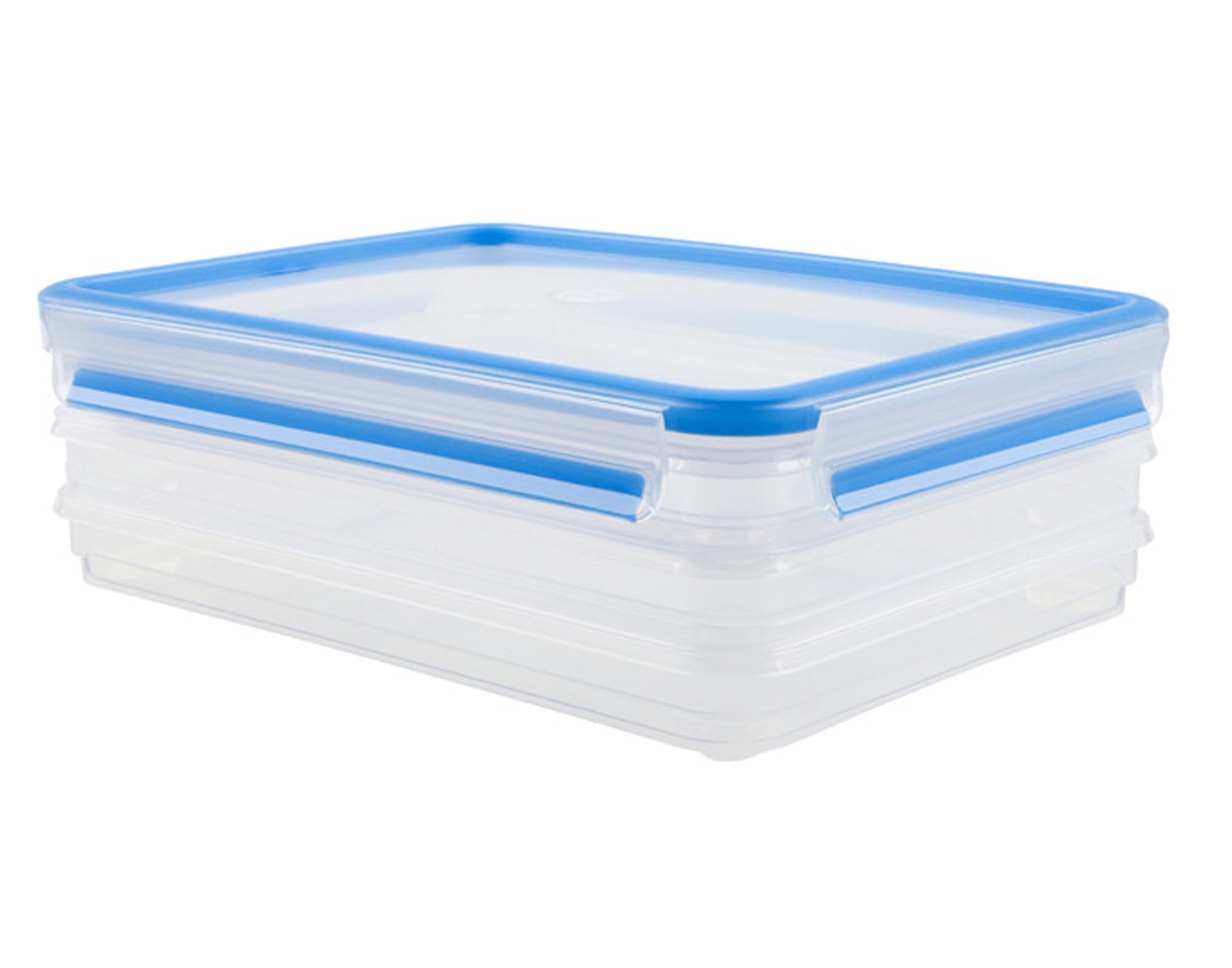 EMSA Aufschnittbox Clip Close: 3er-Set, luftdicht, BPA-frei, spülmaschinenfest. Perfekt für frische Wurst & Käse. Stapelbar & praktisch.
