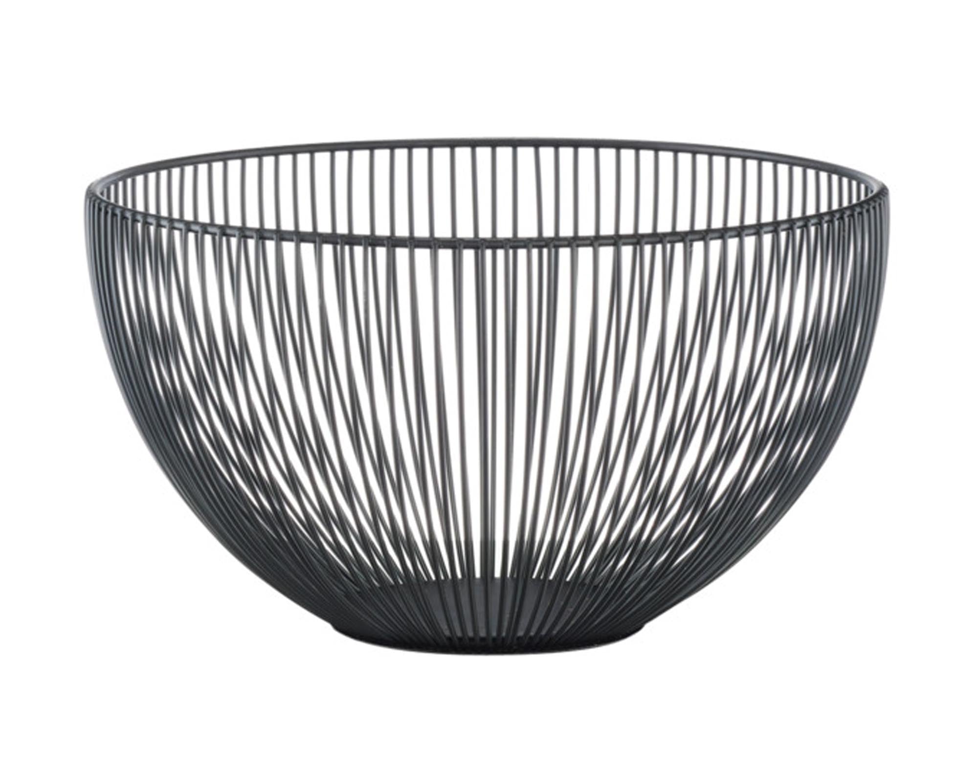 ZELLER Fruchtkorb Metall schwarz ø 25x14 cm