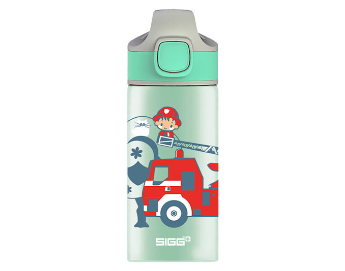 Trinkflasche Kids Bottle Miracle WMB Fireman 0.4 l in  präsentiert im Onlineshop von KAQTU Design AG. Flasche ist von SIGG