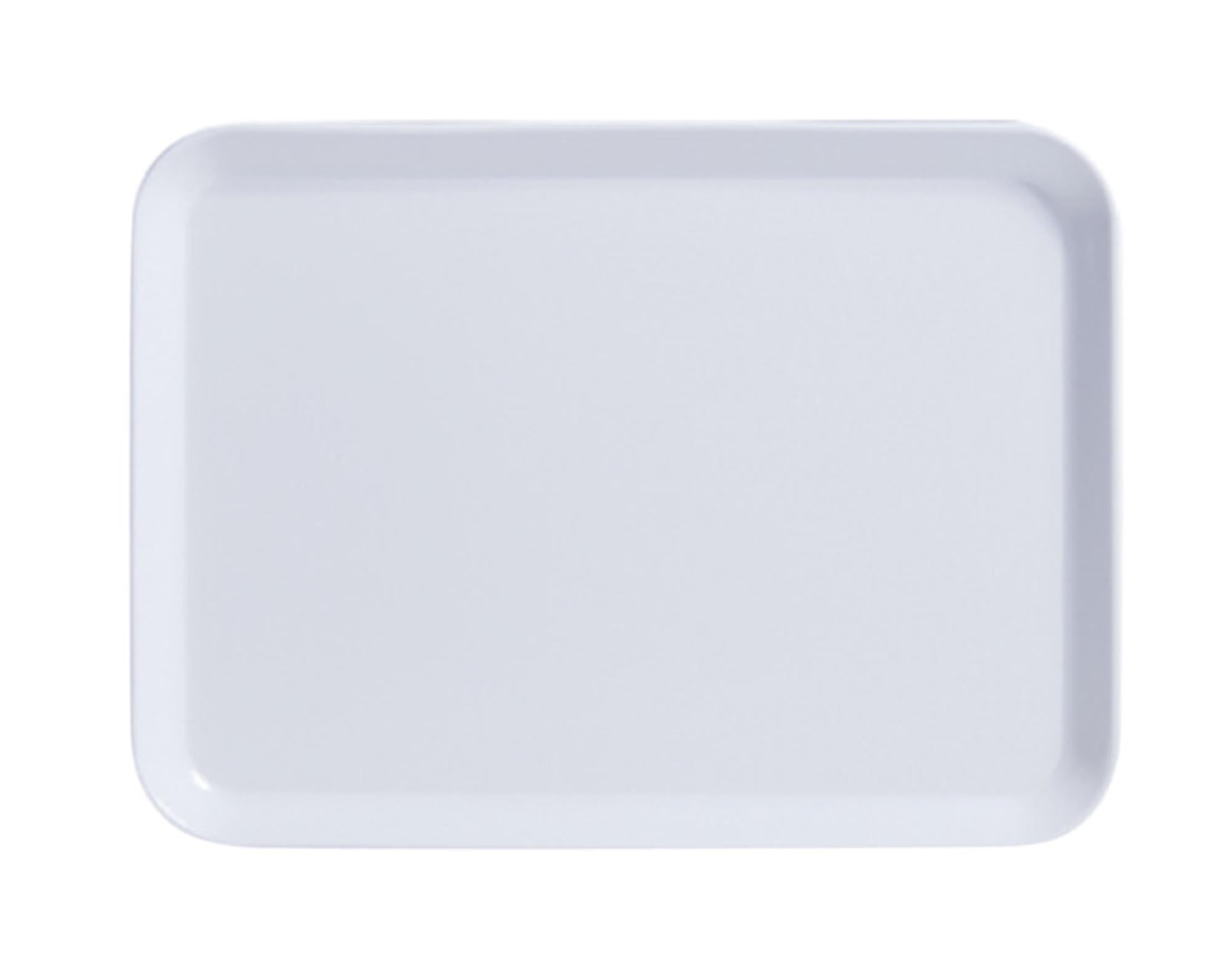 ZELLER Tablett Kunststoff Melamin weiss 43.5x32.5 cm in  präsentiert im Onlineshop von KAQTU Design AG. Tablett ist von ZELLER PRESENT