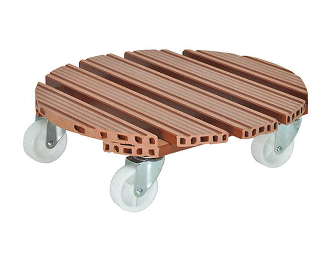 WAGNER SYSTEM Pflanzenroller WPC ø 29 cm terracotta in  präsentiert im Onlineshop von KAQTU Design AG. Pflanzentopfzubehör ist von WAGNER