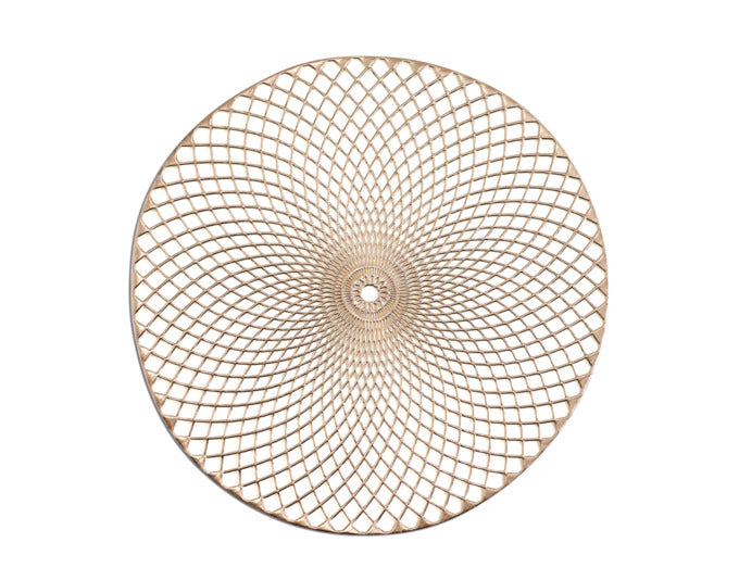 ZELLER Tischset Mandala PVC gold ø 38 cm in  präsentiert im Onlineshop von KAQTU Design AG. Tischset ist von ZELLER PRESENT