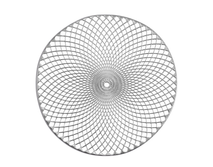 ZELLER Tischset Mandala PVC silber ø 38 cm in  präsentiert im Onlineshop von KAQTU Design AG. Tischset ist von ZELLER PRESENT