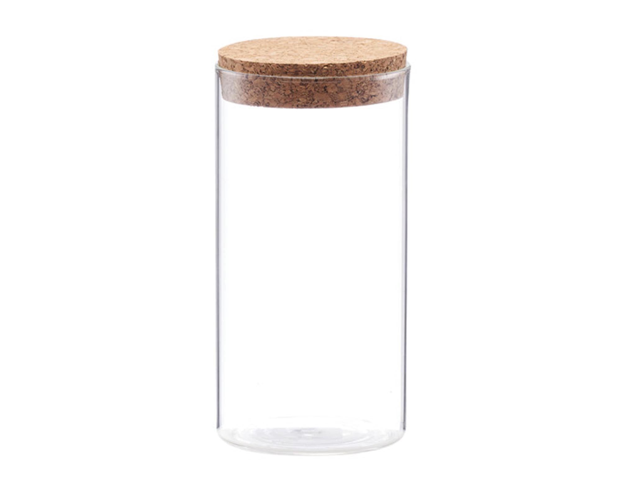 Zeller storage glass with cork lid 550 ml Ø7.5x16 cm