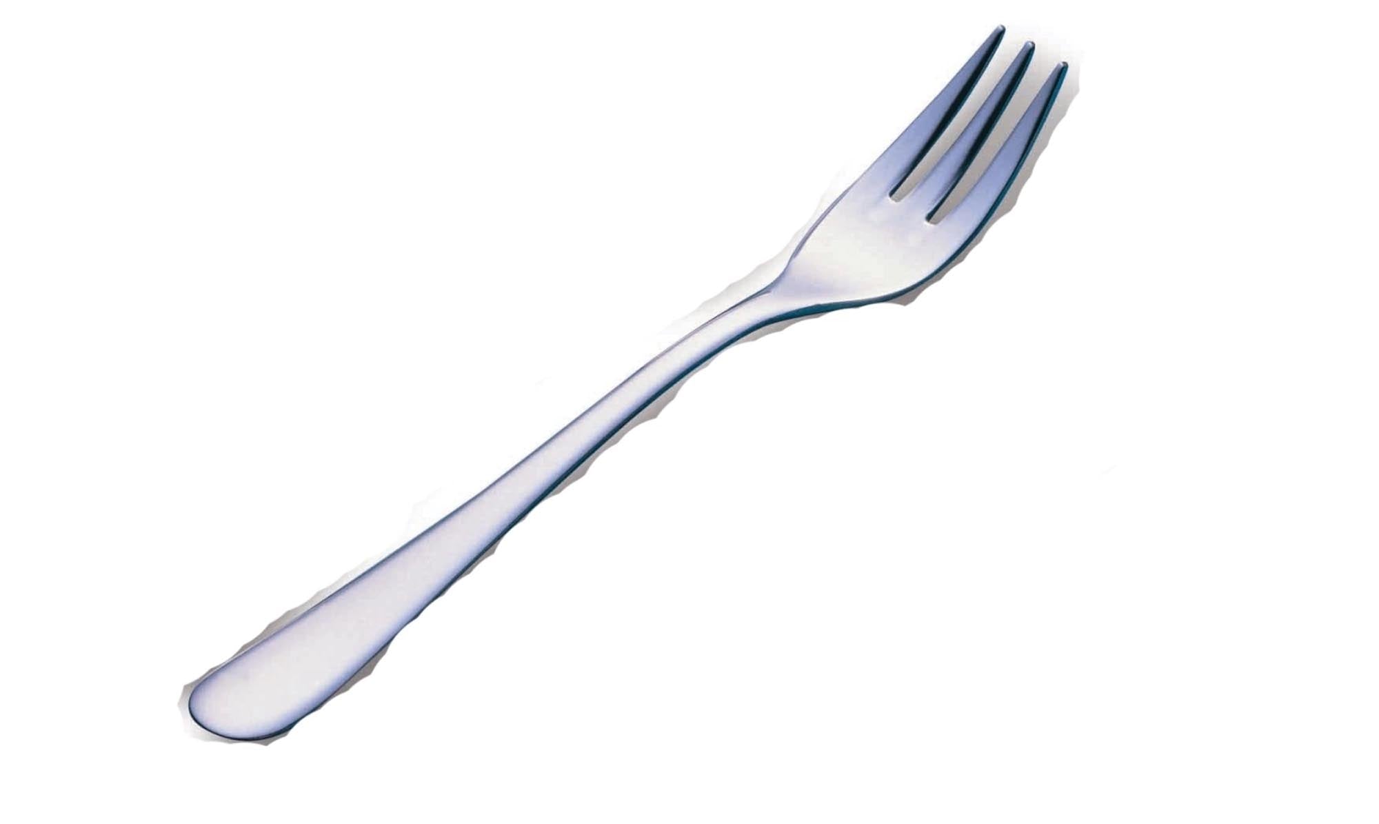 Elegante Pintinox Dessertgabel 16,6 cm aus 18/10 Edelstahl, ideal für Kuchen, langlebig, korrosionsbeständig, ergonomisch.