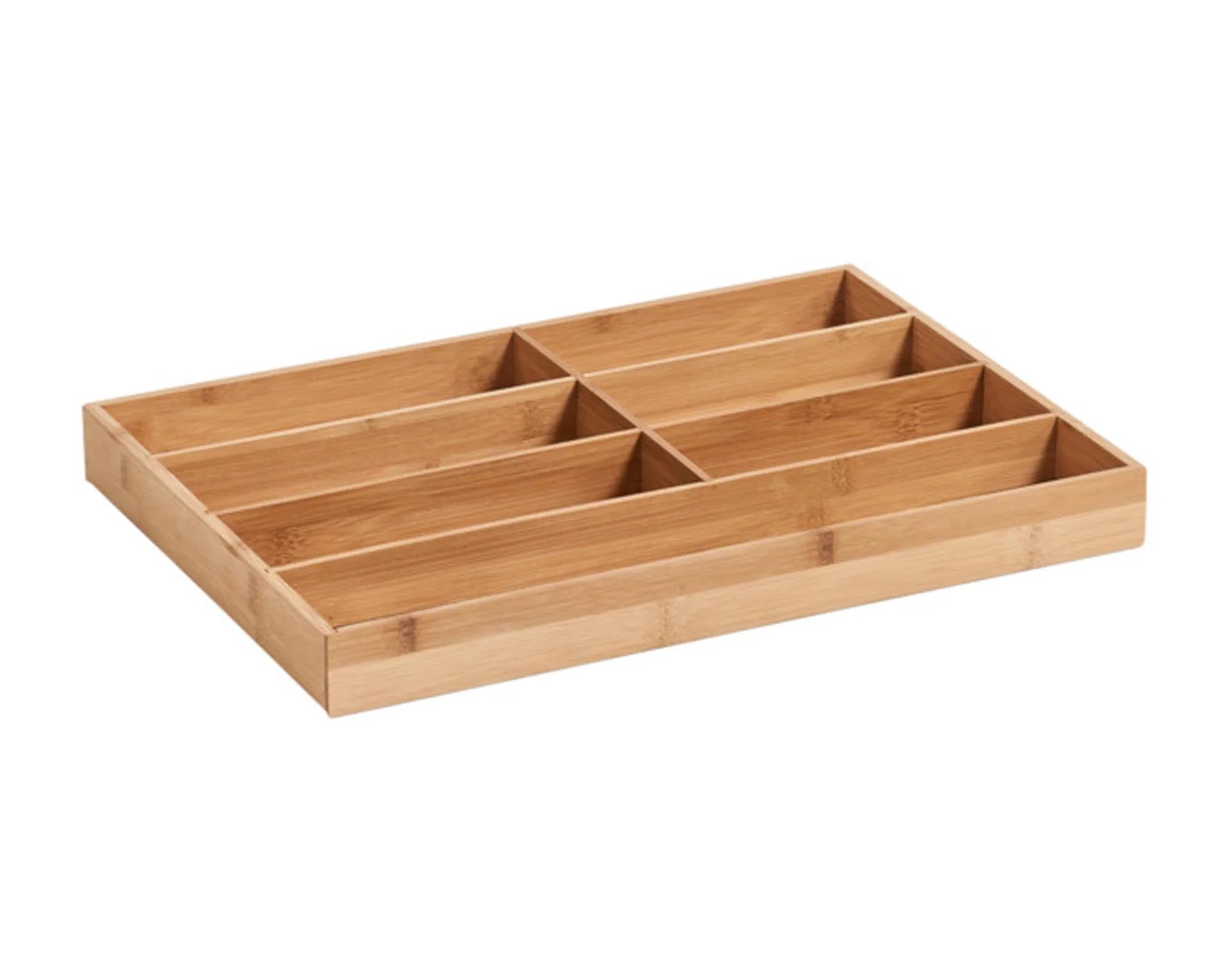 Eleganter Besteckkasten aus Bambus, 44x30.5x4.3 cm, von ZELLER PRESENT: langlebig, umweltfreundlich, pflegeleicht, stilvoll.