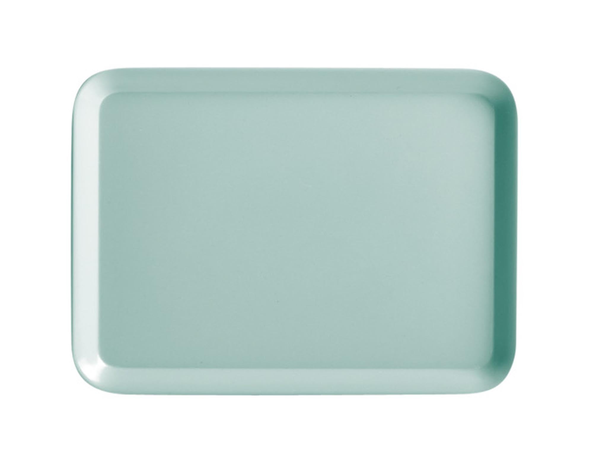 ZELLER Tablett Kunststoff Melamin aqua 43.5x32.5 cm in  präsentiert im Onlineshop von KAQTU Design AG. Tablett ist von ZELLER PRESENT