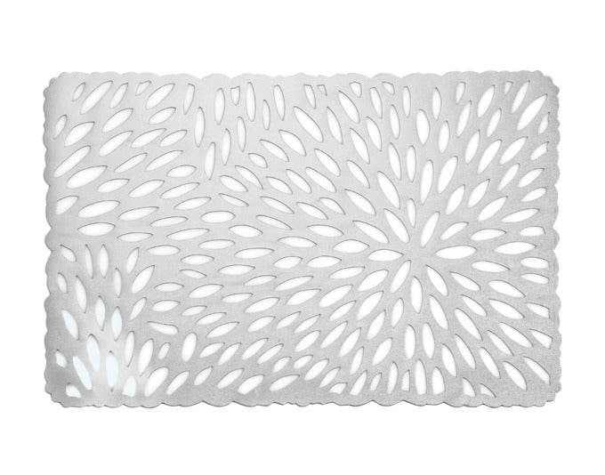 ZELLER Tischset PVC silber 43.5x28.5cm in  präsentiert im Onlineshop von KAQTU Design AG. Tischset ist von ZELLER PRESENT