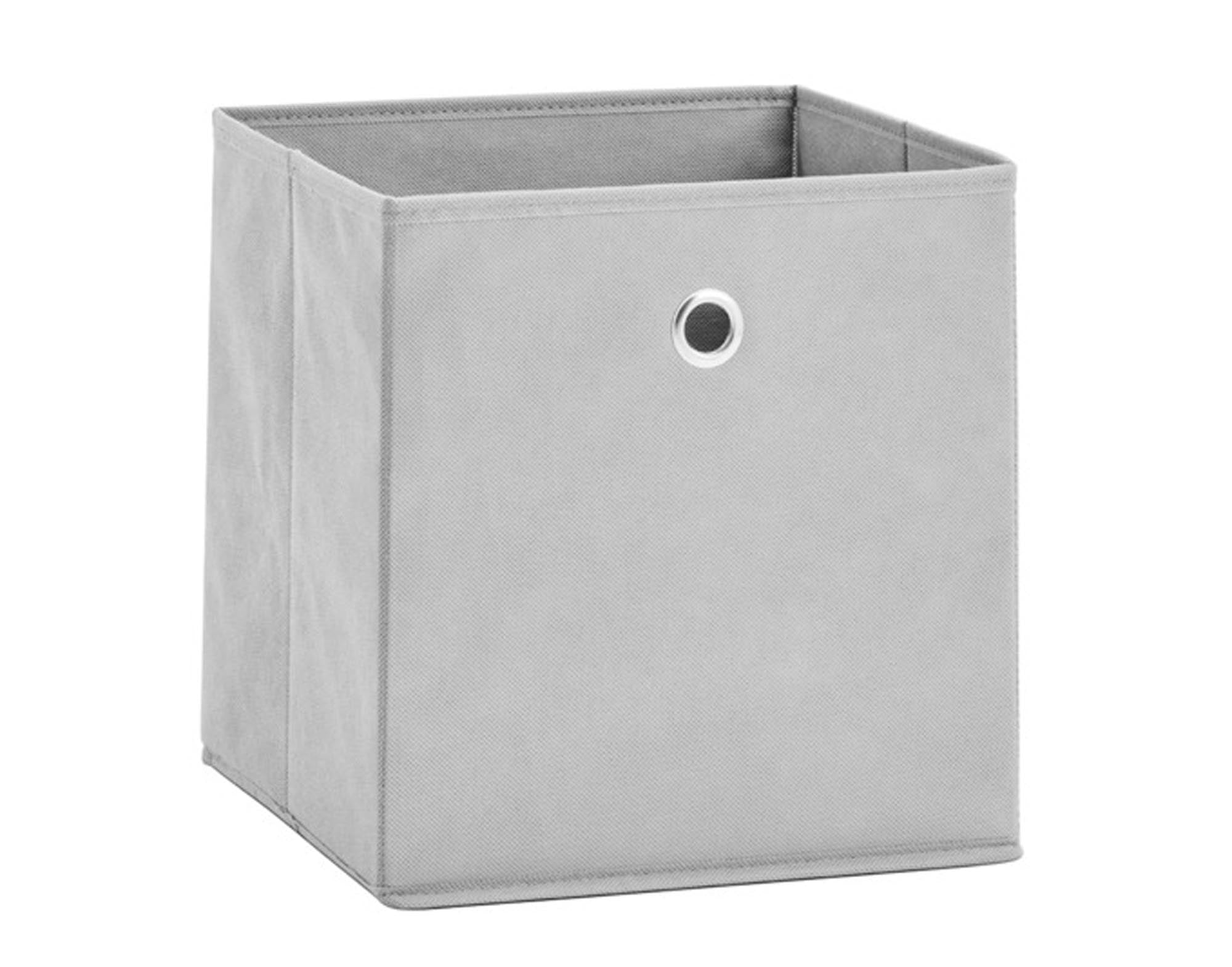 ZELLER Aufbewahrungsbox Vlies hellgrau 28x28x28 cm