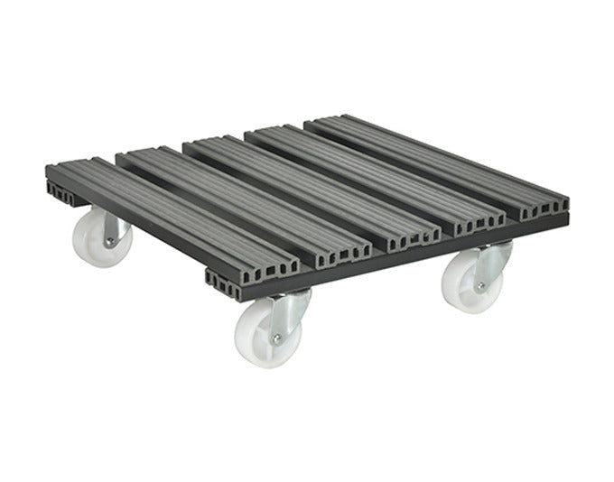 WAGNER SYSTEM Pflanzenroller WPC 38.5x38.5 cm anthrazit in  präsentiert im Onlineshop von KAQTU Design AG. Pflanzentopfzubehör ist von WAGNER